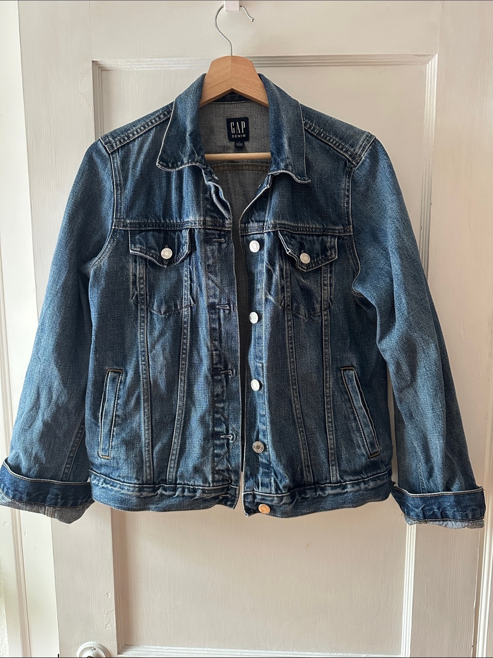 GAP Dark Blue Washed Denim Jacket
